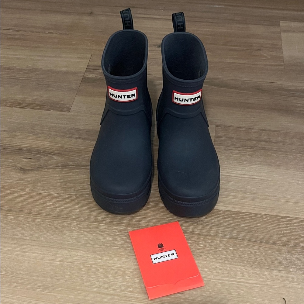 Hunter Matte Navy Blue Waterproof Boots (kids)